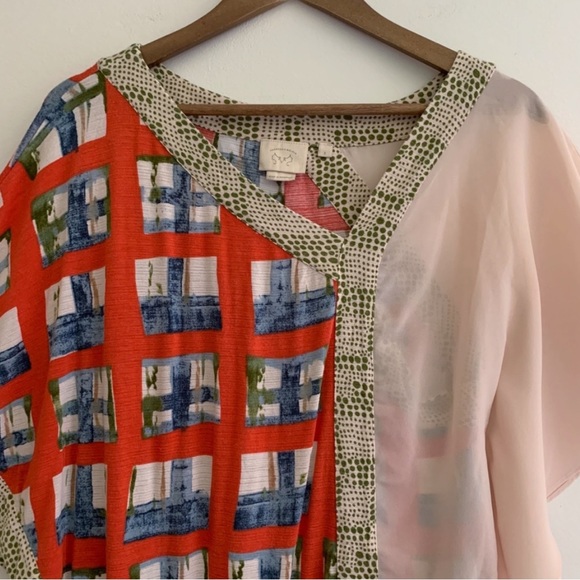 ANTHRO Vanessa Virginia Askew Kimono top sz XS - Picture 2 of 6